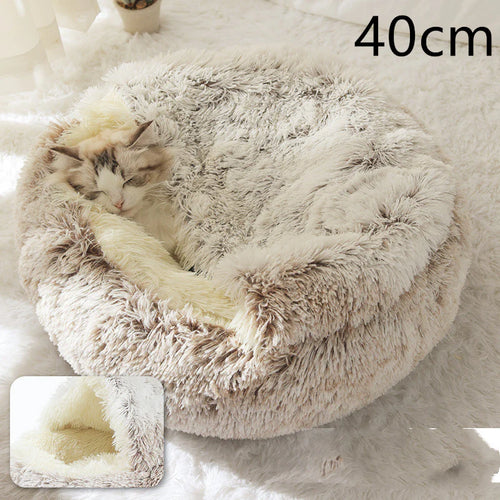 Cama Nido Calmante para Perros y Gatos – Antiestrés y Ultra Suave