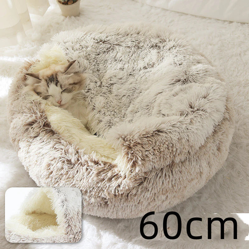 Cama Nido Calmante para Perros y Gatos – Antiestrés y Ultra Suave